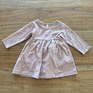 Quincy Mae Long Sleeve Butterfly Dress - Size 3-6m